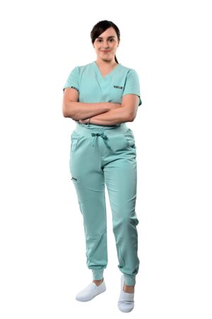 Joggers Medical Green Front